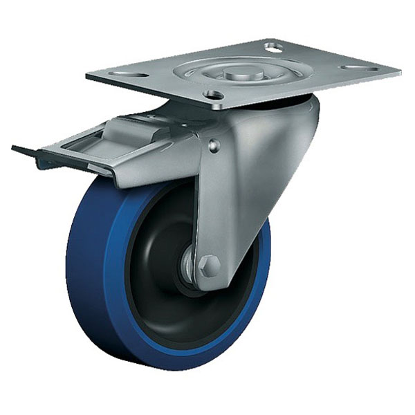 Swivel Castor With Total Lock Stainless Steel Series IP, Wheel RN