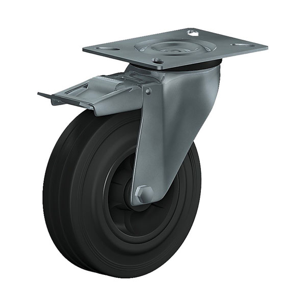 Swivel Castor With Total Lock Stainless Steel Series XD, Wheel D
