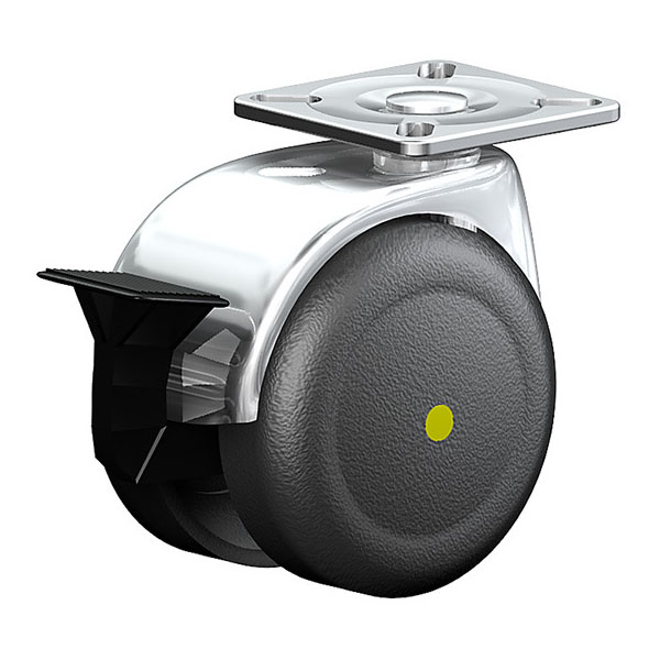 Swivel Castor With Wheel Brake Furniture Castors Series 540 PL, Wheel PEL