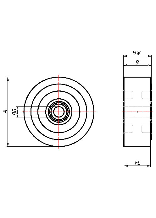 Heat resistant wheel Series HE, Wheel 