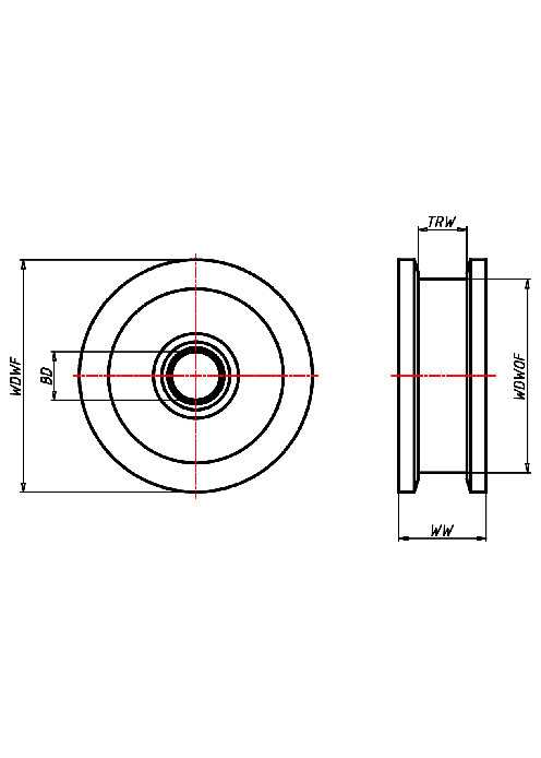  Series Rail wheels Series SDF, Wheel 