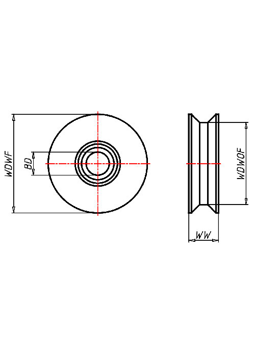 Rail wheels Series SVT, Wheel 