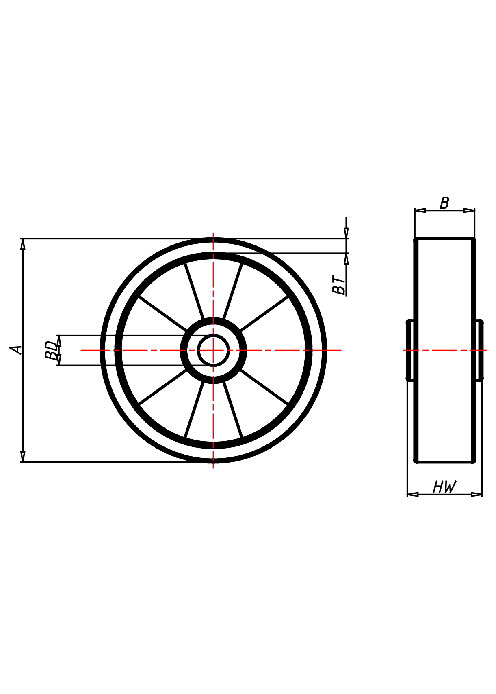  Series Forklift wheels Series TL, Wheel 