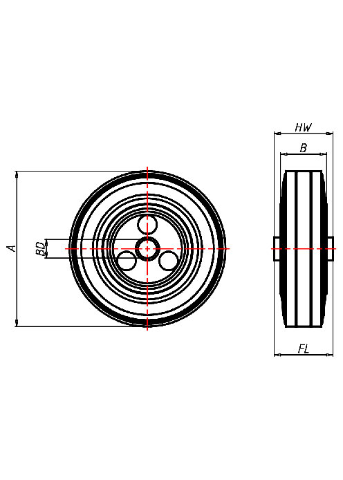 Heat resistant wheel Series HB, Wheel 