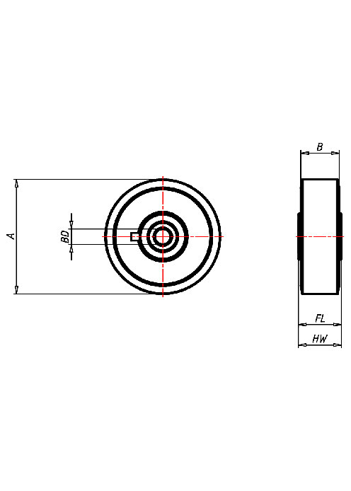 Forklift wheels Series TLS, Wheel 