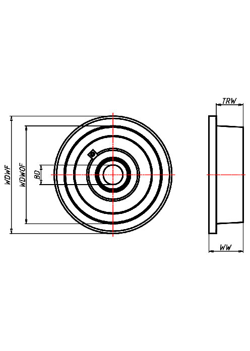  Series Rail wheels Series SFH, Wheel 