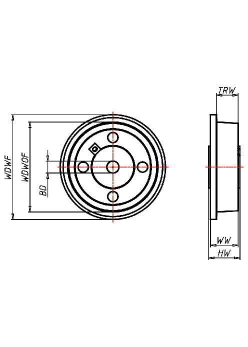 Rail wheels Series SP, Wheel 