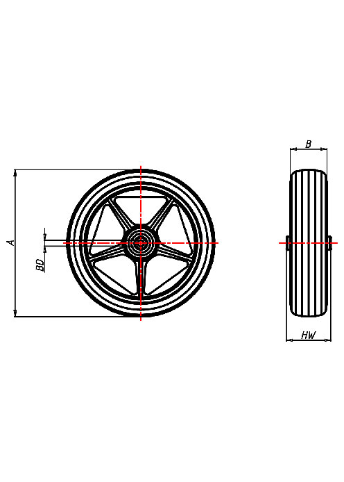  Series Wheels Series PU, Wheel TYP C