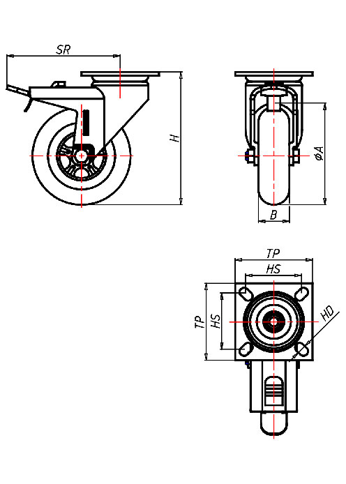 Stainless Steel Series 310XP, Wheel TP