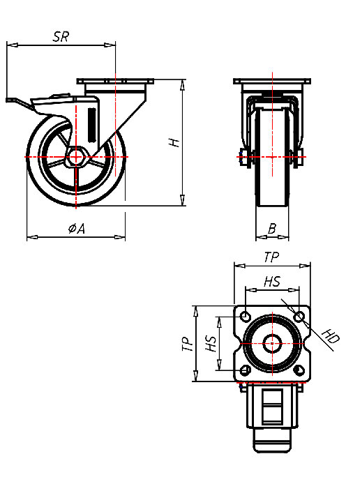 Institutional Series 315P, Wheel TP
