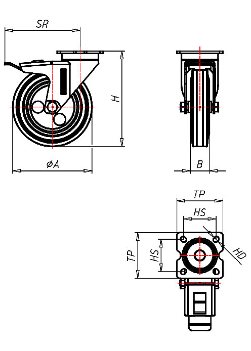 Institutional Series 315P, Wheel EL