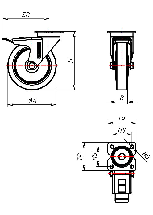 Institutional Series 315P, Wheel TP