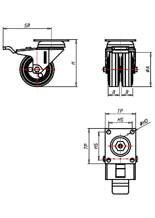 Institutional Series 320P, Wheel EL