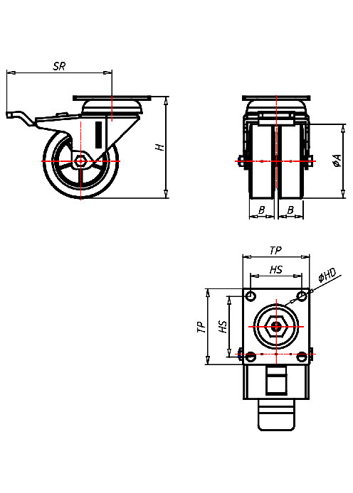  Series Institutional Series 320P, Wheel TP