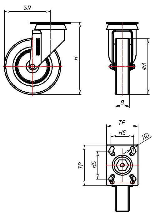 Institutional Series 330P, Wheel EL