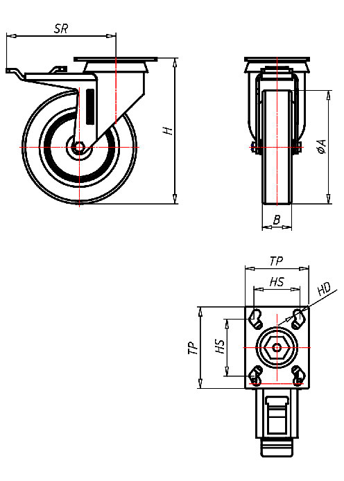 Institutional Series 330P, Wheel EL