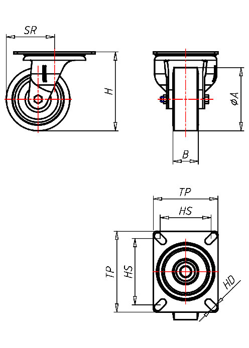  Series Heavy Duty Series 61, Wheel RN