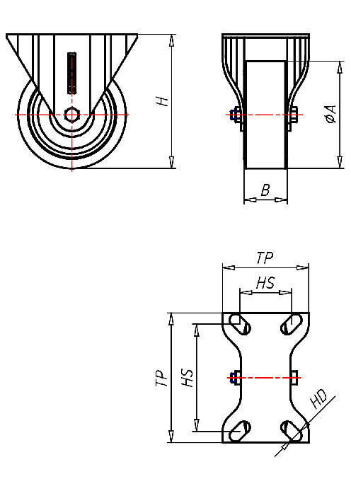  Series Heavy Duty Series 61, Wheel RN