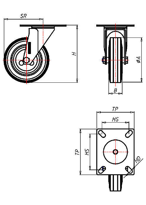 Hitzerollen Serie CDH, Rad HB