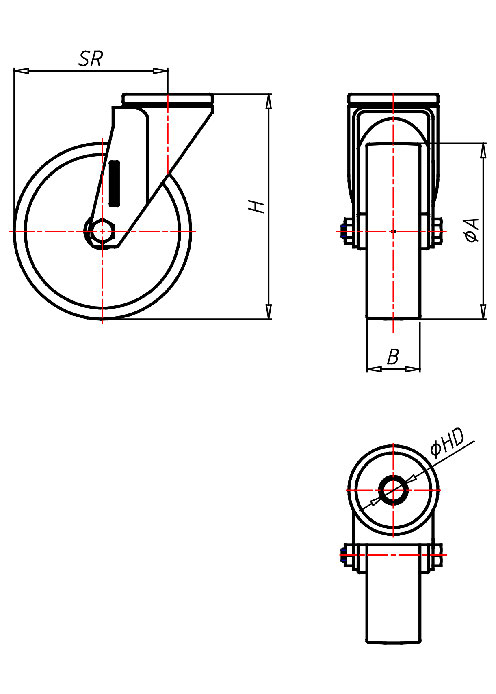 Hitzerollen Serie CRH, Rad FS