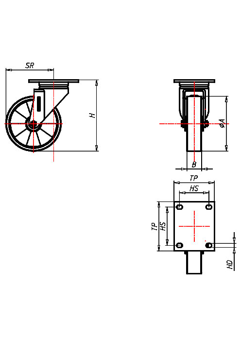 Extra Heavy Duty Series ED, Wheel TL