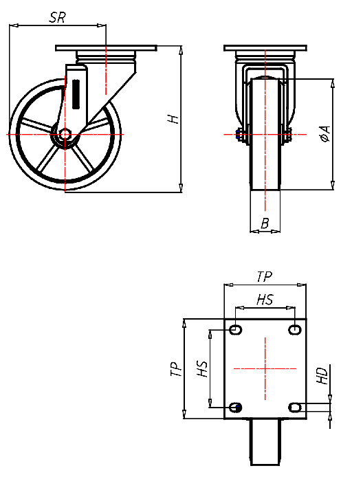 Extra Heavy Duty Series ED, Wheel ZS