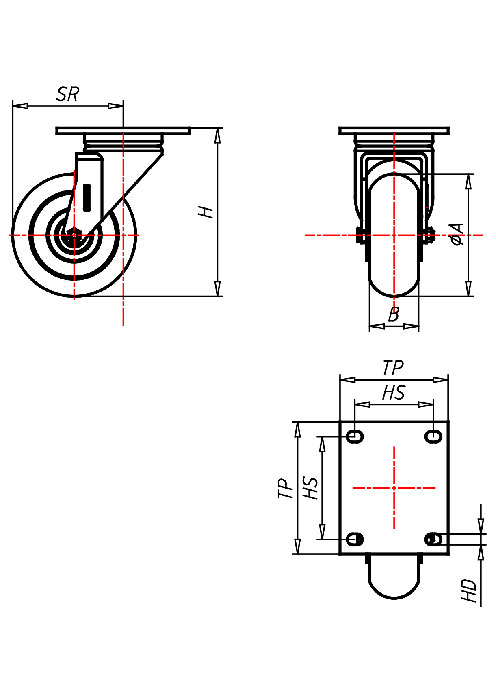  Series Extra Heavy Duty Series ED, Wheel TLSBA