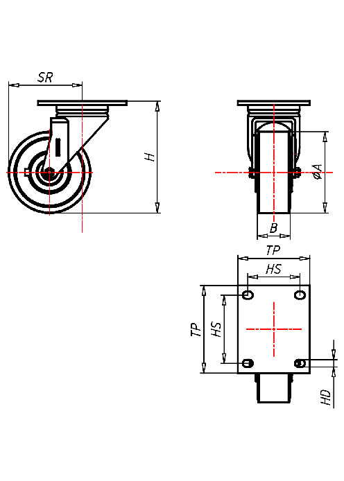 Extra Heavy Duty Series ED, Wheel TLS