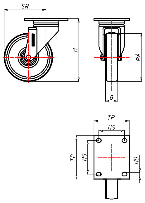  Series Extra Heavy Duty Series ED, Wheel Q