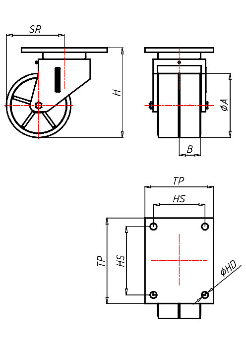  Series Extra Heavy Duty Series EDD, Wheel ZS