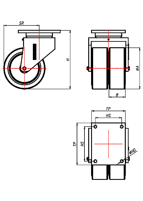  Series Extra Heavy Duty Series EDD, Wheel ES