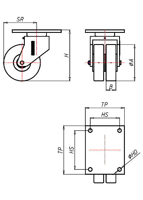  Series Extra Heavy Duty Series EDD, Wheel PE