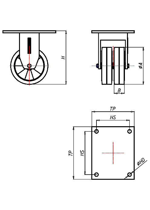 Extra Heavy Duty Series EDD, Wheel E