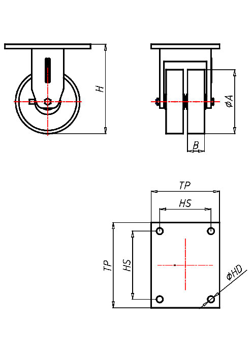  Series Extra Heavy Duty Series EDD, Wheel P