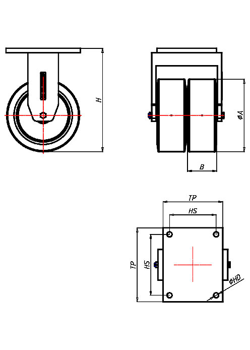  Series Extra Heavy Duty Series EDD, Wheel ES