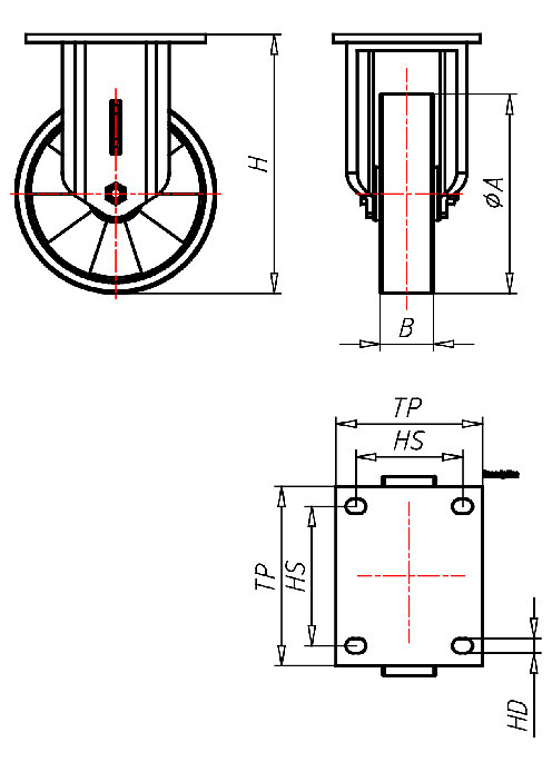  Series Extra Heavy Duty Series ED, Wheel TL