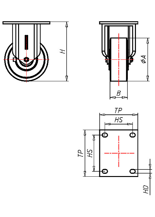  Series Extra Heavy Duty Series ED, Wheel TLS