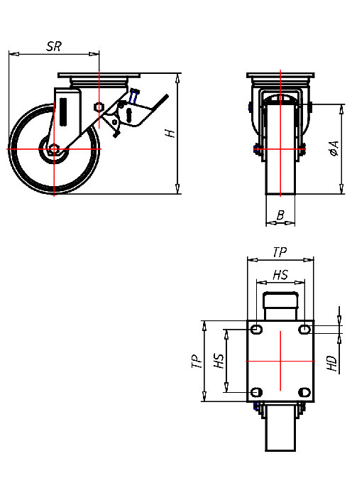  Series Extra Heavy Duty Series ED, Wheel P