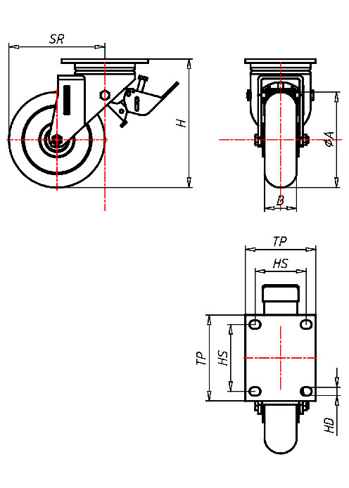 Extra Heavy Duty Series ED, Wheel TLSBA