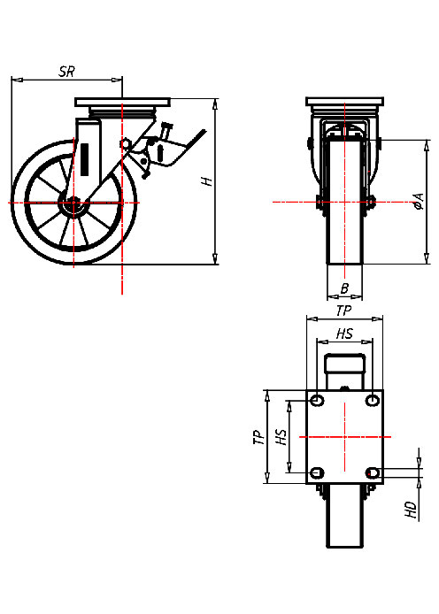  Series Extra Heavy Duty Series ED, Wheel TL