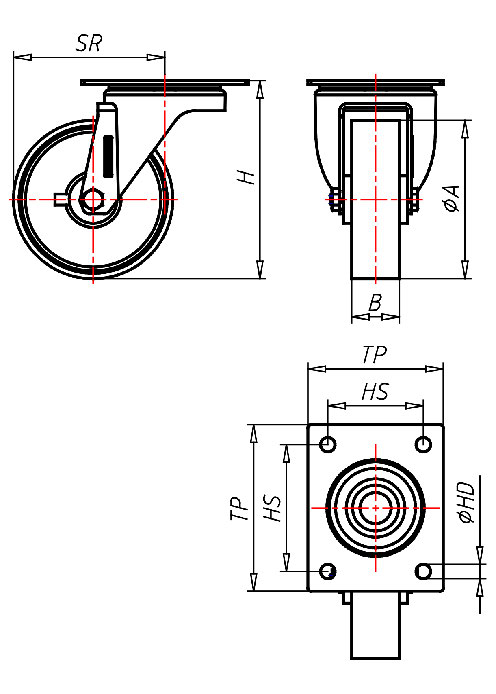  Series Stainless Steel Series IN, Wheel P