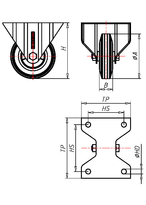  Series Stainless Steel Series IN, Wheel DG