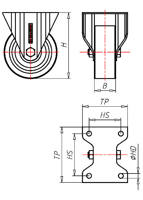  Series Stainless Steel Series IN, Wheel PS