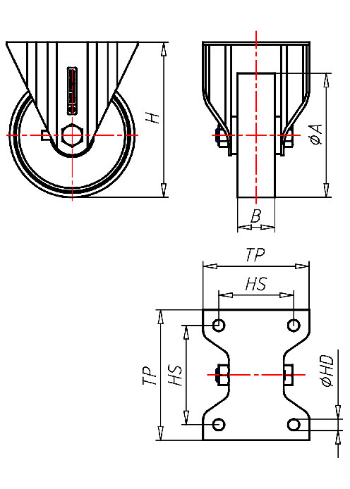  Series Stainless Steel Series IN, Wheel P