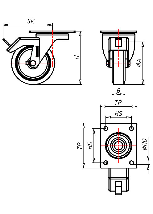  Series Stainless Steel Series IN, Wheel A