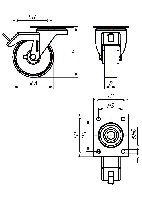  Series Stainless Steel Series IN, Wheel P