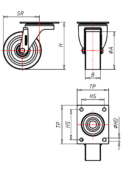  Series Stainless Steel Series IN, Wheel PS