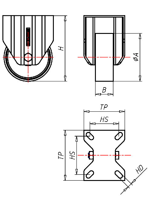  Series Stainless Steel Series IP, Wheel P