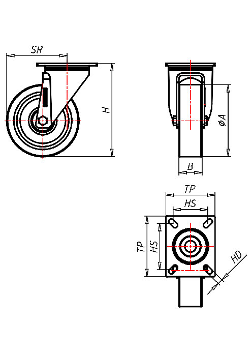  Series Stainless Steel Series IP, Wheel PS