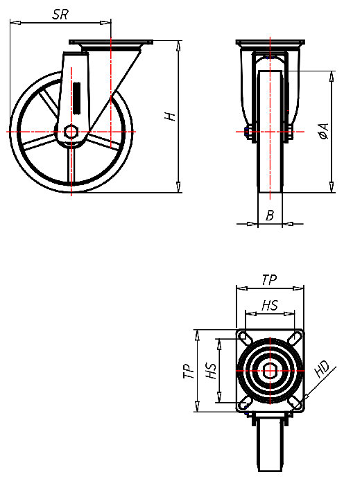  Series Heavy Duty Series PD, Wheel ZS